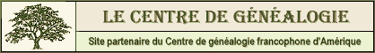 Le centre de g�n�alogie francophone d'Am�rique